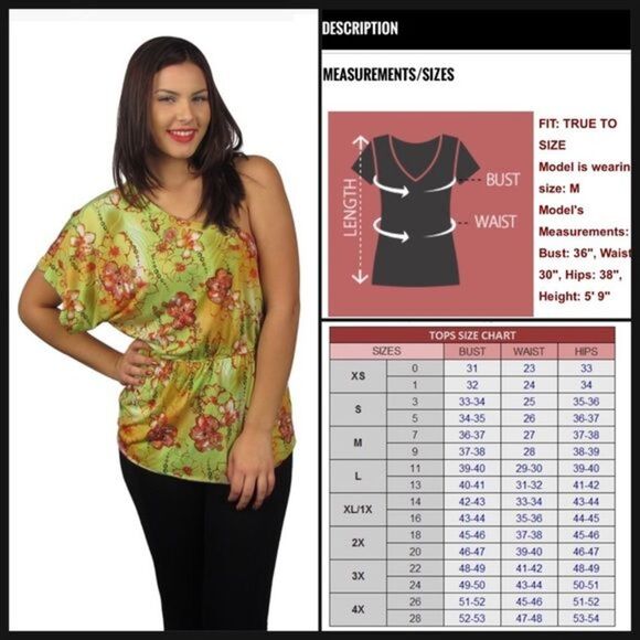 One Sleeve Off The Shoulder Top - Picture 4 of 4